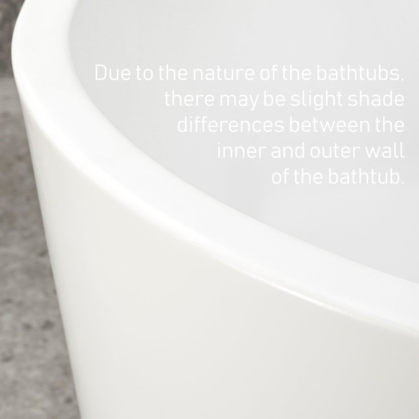 Avalon 55 inch Acrylic Freestanding Left Corner Bathtub, Matte White