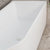 Arco 63 inch Acrylic Freestanding Right Corner Bathtub, Matte White