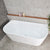 Avalon 59 inch Acrylic Freestanding Back to Wall Bathtub, Matte White