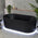 Brighton Groove 67 inch Acrylic Freestanding Oval Bathtub, Matte Black