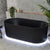Brighton Groove 67 inch Acrylic Freestanding Oval Bathtub, Matte Black