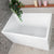 Cubix Extra Height 39 inch Acrylic Freestanding Japanese Soaking Bathtub, Gloss White