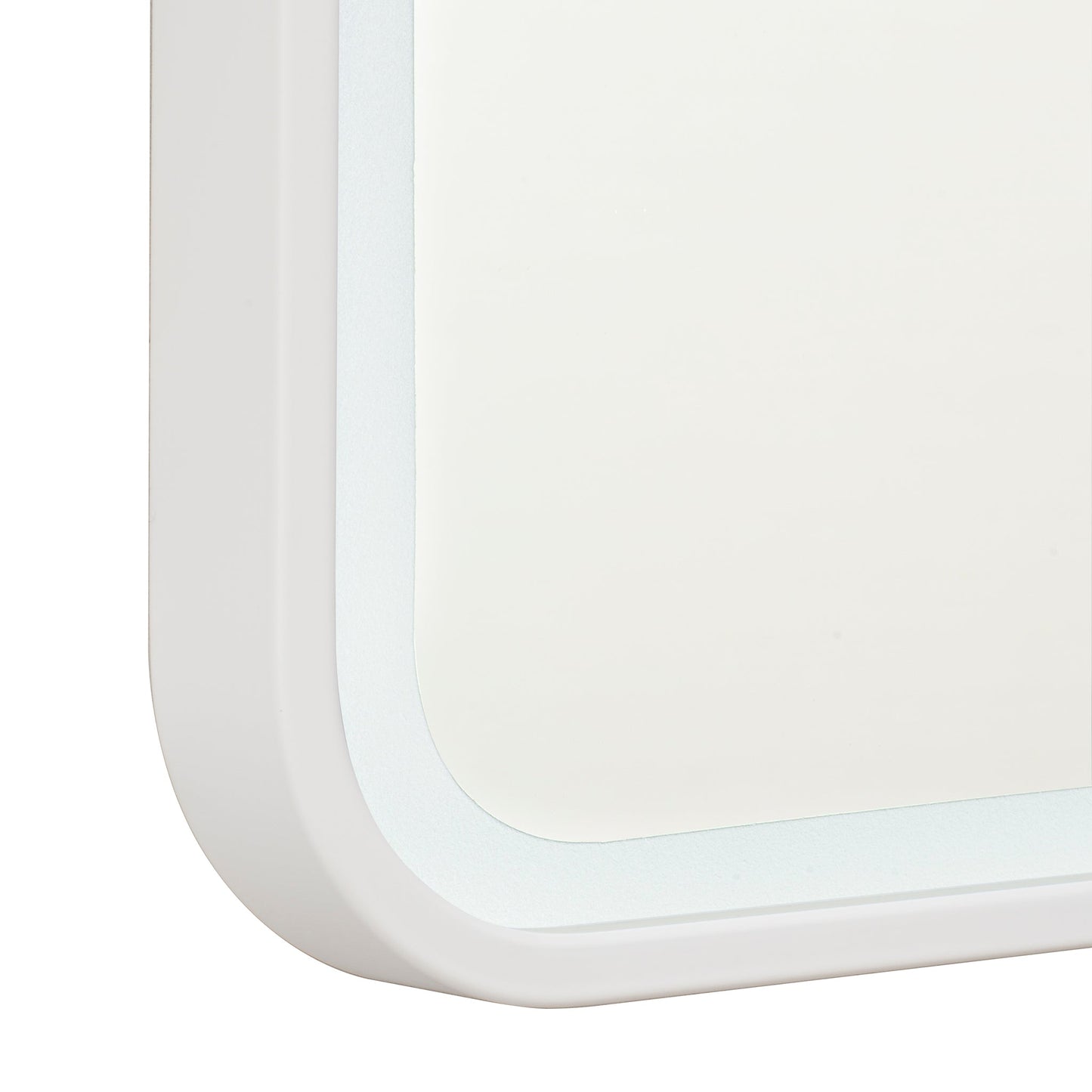 Arco Arch 600mm x 800mm Frontlit LED Framed Mirror in Matte White with Demister