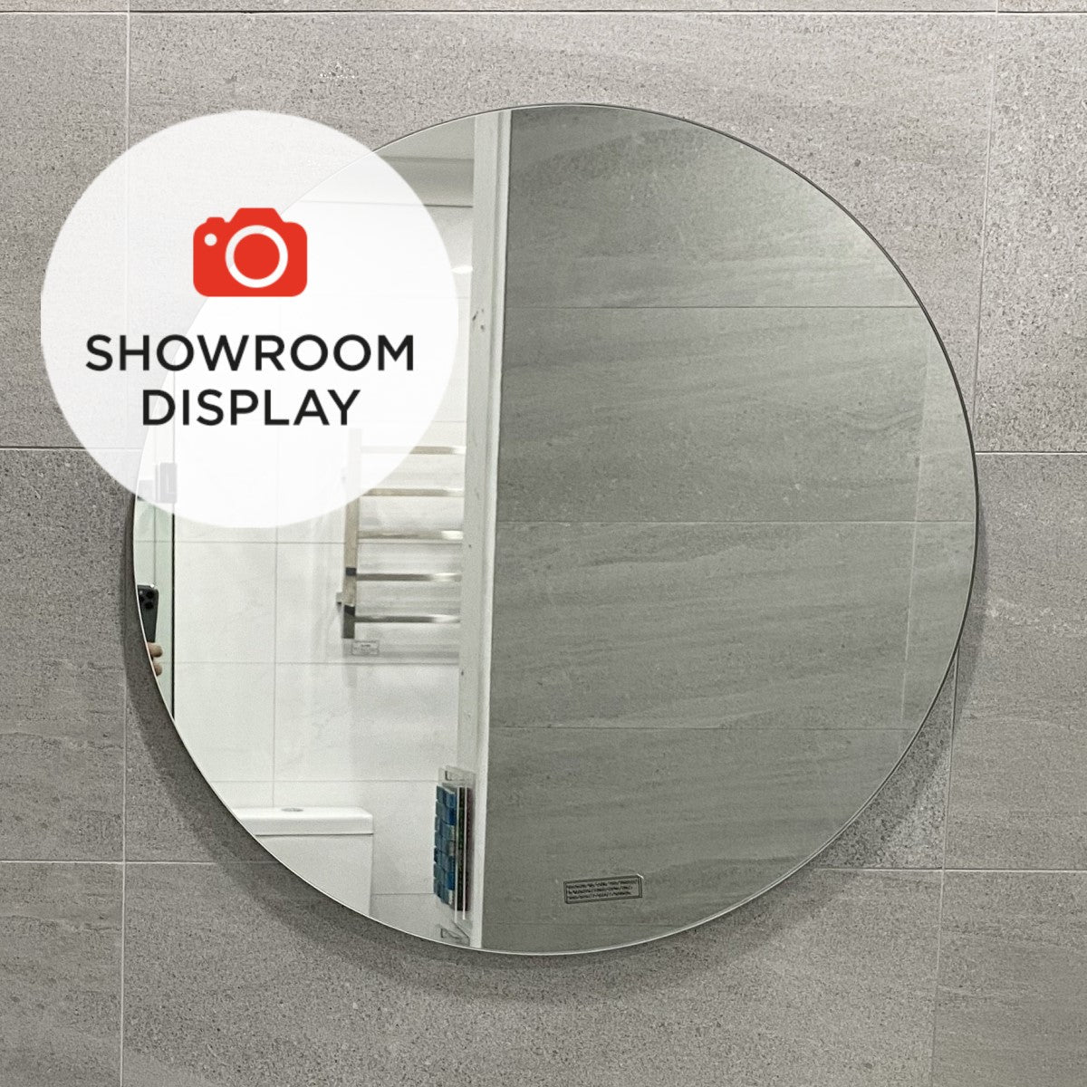 Circa Round 800mm Frameless Mirror with Polished Edge