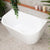 Avalon 51 inch Acrylic Freestanding Back to Wall Bathtub, Gloss White