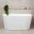 Avalon 51 inch Acrylic Freestanding Back to Wall Bathtub, Gloss White