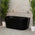 Avalon 55 inch Acrylic Freestanding Back to Wall Bathtub, Matte Black