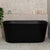 Avalon 55 inch Acrylic Freestanding Back to Wall Bathtub, Matte Black
