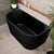 Avalon 55 inch Acrylic Freestanding Back to Wall Bathtub, Matte Black
