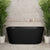Avalon 59 inch Acrylic Freestanding Back to Wall Bathtub, Matte Black