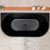 Avalon 59 inch Acrylic Freestanding Back to Wall Bathtub, Matte Black