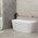 Avalon 63 inch Acrylic Freestanding Back to Wall Bathtub, Gloss White