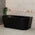 Avalon 63 inch Acrylic Freestanding Back to Wall Bathtub, Matte Black