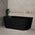 Avalon 63 inch Acrylic Freestanding Back to Wall Bathtub, Matte Black