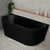 Avalon 63 inch Acrylic Freestanding Back to Wall Bathtub, Matte Black