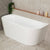 Avalon 63 inch Acrylic Freestanding Back to Wall Bathtub, Matte White