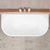 Avalon 63 inch Acrylic Freestanding Back to Wall Bathtub, Matte White