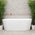 Avalon 67 inch Acrylic Freestanding Back to Wall Bathtub, Gloss White