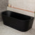 Avalon 67 inch Acrylic Freestanding Back to Wall Bathtub, Matte Black