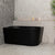 Avalon 51 inch Acrylic Freestanding Left Corner Bathtub, Matte Black