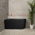 Avalon 51 inch Acrylic Freestanding Left Corner Bathtub, Matte Black