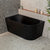 Avalon 51 inch Acrylic Freestanding Left Corner Bathtub, Matte Black