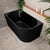 Avalon 51 inch Acrylic Freestanding Left Corner Bathtub, Matte Black