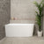 Avalon 51 inch Acrylic Freestanding Left Corner Bathtub, Gloss White