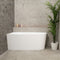 Avalon 51 inch Acrylic Freestanding Left Corner Bathtub, Gloss White