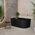 Avalon 55 inch Acrylic Freestanding Left Corner Bathtub, Matte Black