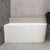 Avalon 51 inch Acrylic Freestanding Left Corner Bathtub, Matte White