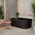 Avalon 59 inch Acrylic Freestanding Left Corner Bathtub, Matte Black