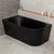 Avalon 59 inch Acrylic Freestanding Left Corner Bathtub, Matte Black