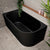 Avalon 59 inch Acrylic Freestanding Left Corner Bathtub, Matte Black