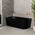 Avalon 63 inch Acrylic Freestanding Left Corner Bathtub, Matte Black