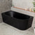 Avalon 63 inch Acrylic Freestanding Left Corner Bathtub, Matte Black