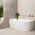 Avalon 63 inch Acrylic Freestanding Left Corner Bathtub, Gloss White