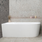Avalon 67 inch Acrylic Freestanding Left Corner Bathtub, Gloss White