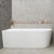 Avalon 67 inch Acrylic Freestanding Left Corner Bathtub, Gloss White