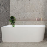 Avalon 67 inch Acrylic Freestanding Left Corner Bathtub, Matte White
