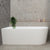 Avalon 67 inch Acrylic Freestanding Left Corner Bathtub, Matte White