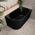 Avalon 51 inch Acrylic Freestanding Right Corner Bathtub, Matte Black