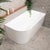 Avalon 55 inch Acrylic Freestanding Right Corner Bathtub, Gloss White