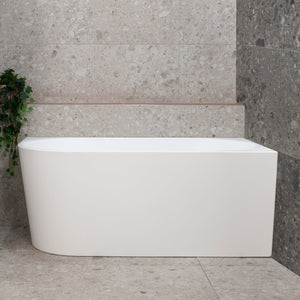 Avalon 51 inch Acrylic Freestanding Right Corner Bathtub, Matte White