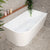 Avalon 59 inch Acrylic Freestanding Right Corner Bathtub, Gloss White