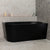 Avalon 59 inch Acrylic Freestanding Right Corner Bathtub, Matte Black