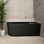 Avalon 59 inch Acrylic Freestanding Right Corner Bathtub, Matte Black