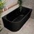 Avalon 59 inch Acrylic Freestanding Right Corner Bathtub, Matte Black