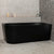 Avalon 63 inch Acrylic Freestanding Right Corner Bathtub, Matte Black