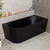 Avalon 63 inch Acrylic Freestanding Right Corner Bathtub, Matte Black